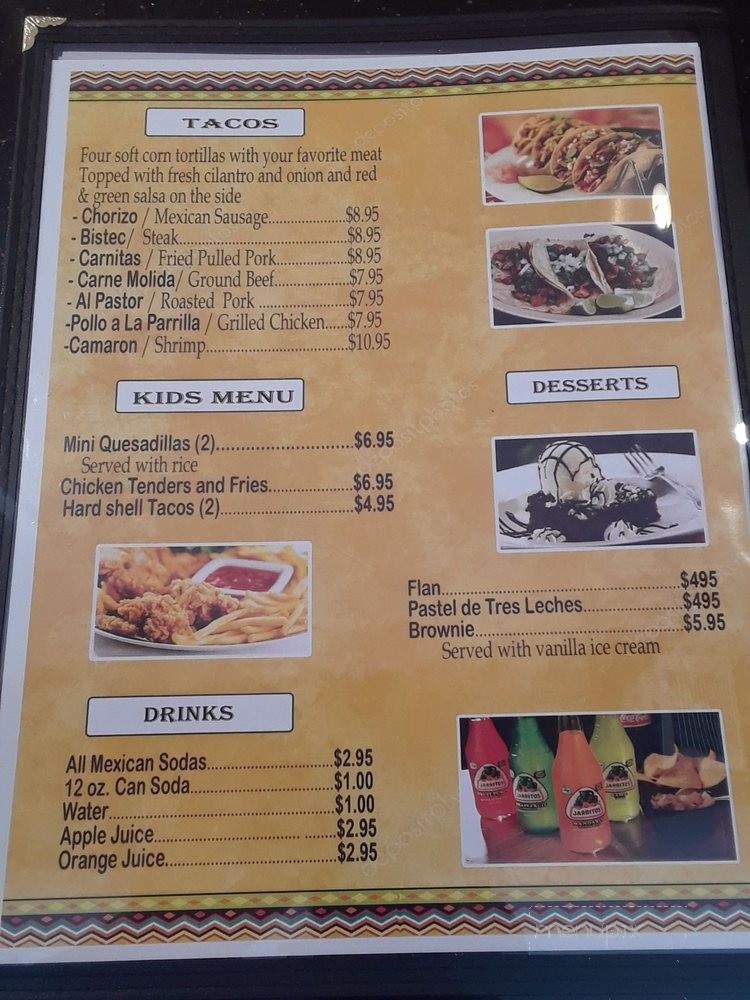 Mi Casita - Westwood, NJ menu_pic