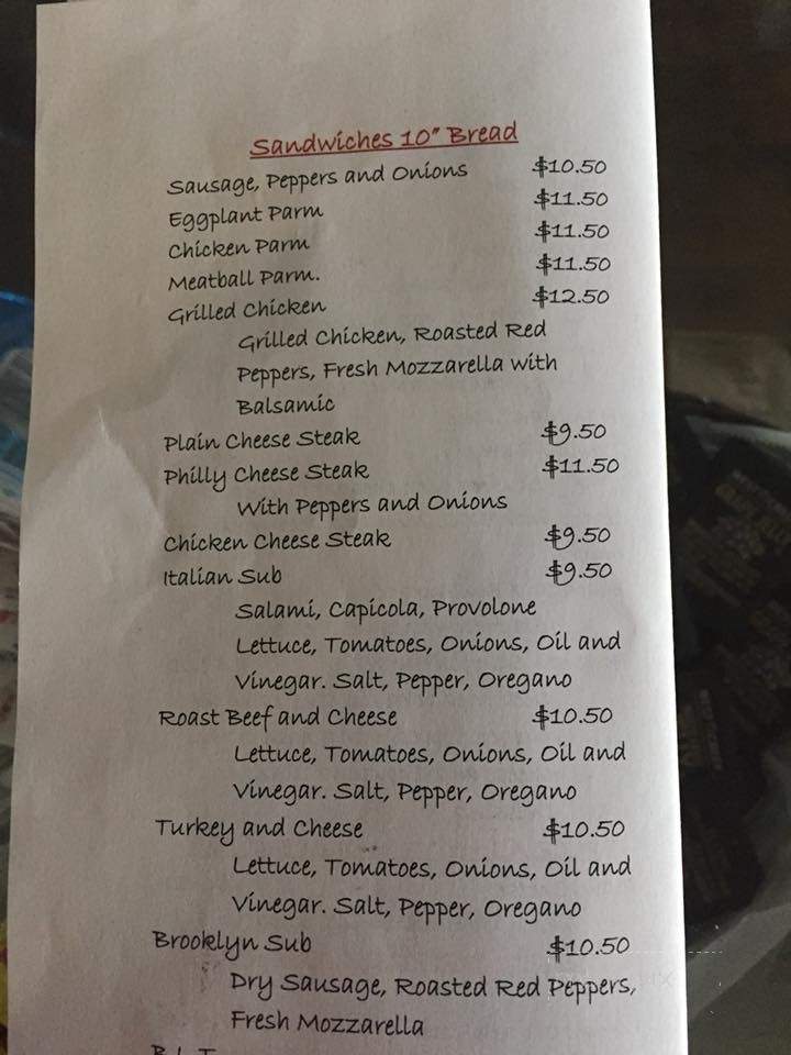 Cucci Mommas - Middletown, NJ menu_pic
