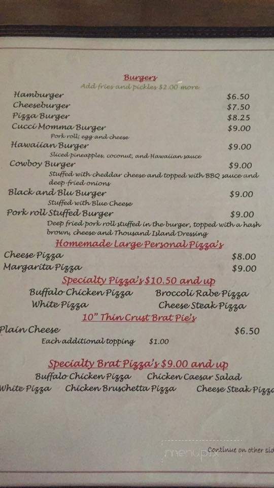 Cucci Mommas - Middletown, NJ menu_pic