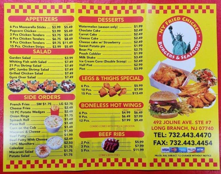 /31037811/NY-Fried-Chicken-Burgers-and-Sea-Foods-Long-Branch-NJ - Long Branch, NJ
