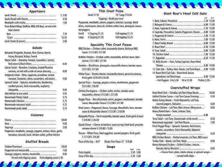Nicky's Pizza - Oceanport, NJ menu_pic