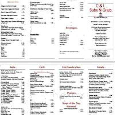 C & L Subs N Grub - Hackettstown, NJ menu_pic