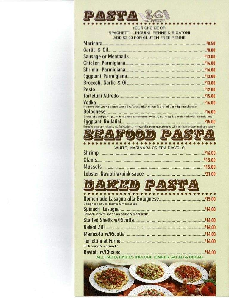Sapori D'Italia - Mendham, NJ menu_pic