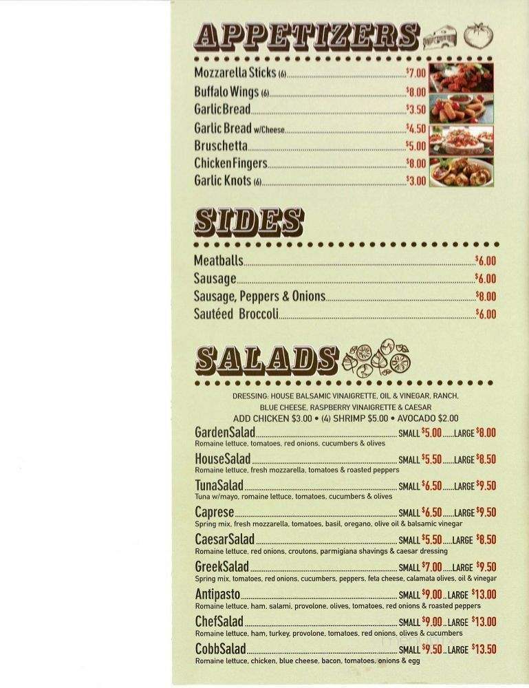 Sapori D'Italia - Mendham, NJ menu_pic