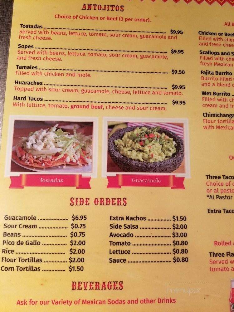 Cazadores Mexican Restaurant - Somers Point, NJ menu_pic