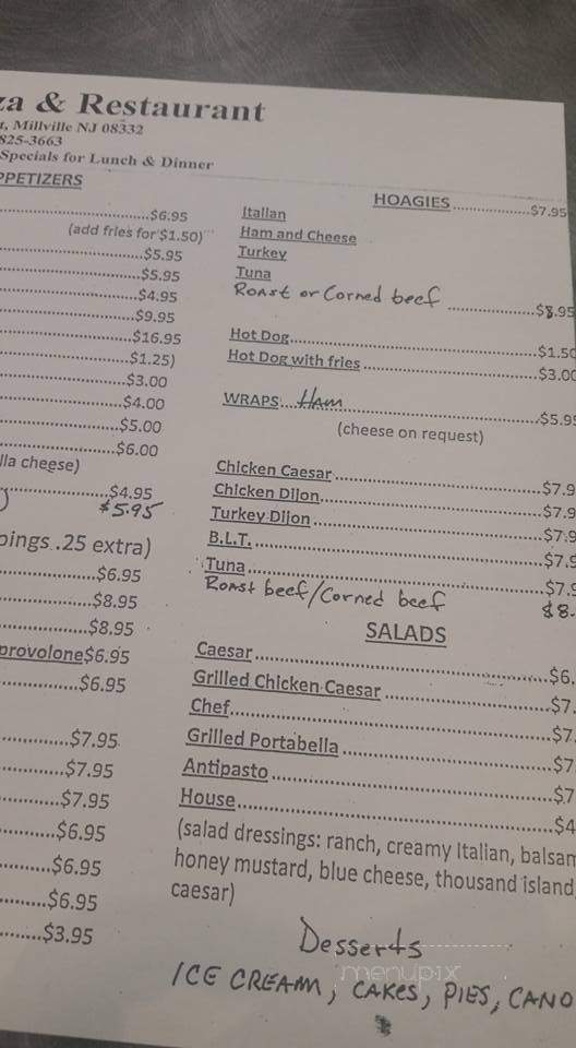 Alessio's - Millville, NJ menu_pic
