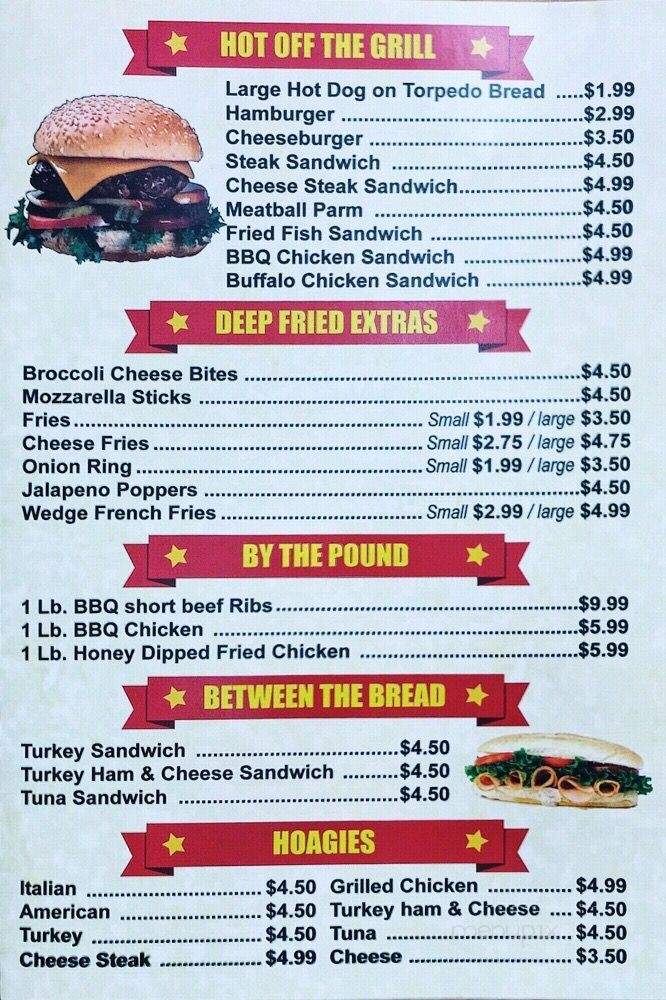 Chuck's Cafe - Hamilton Township, NJ menu_pic