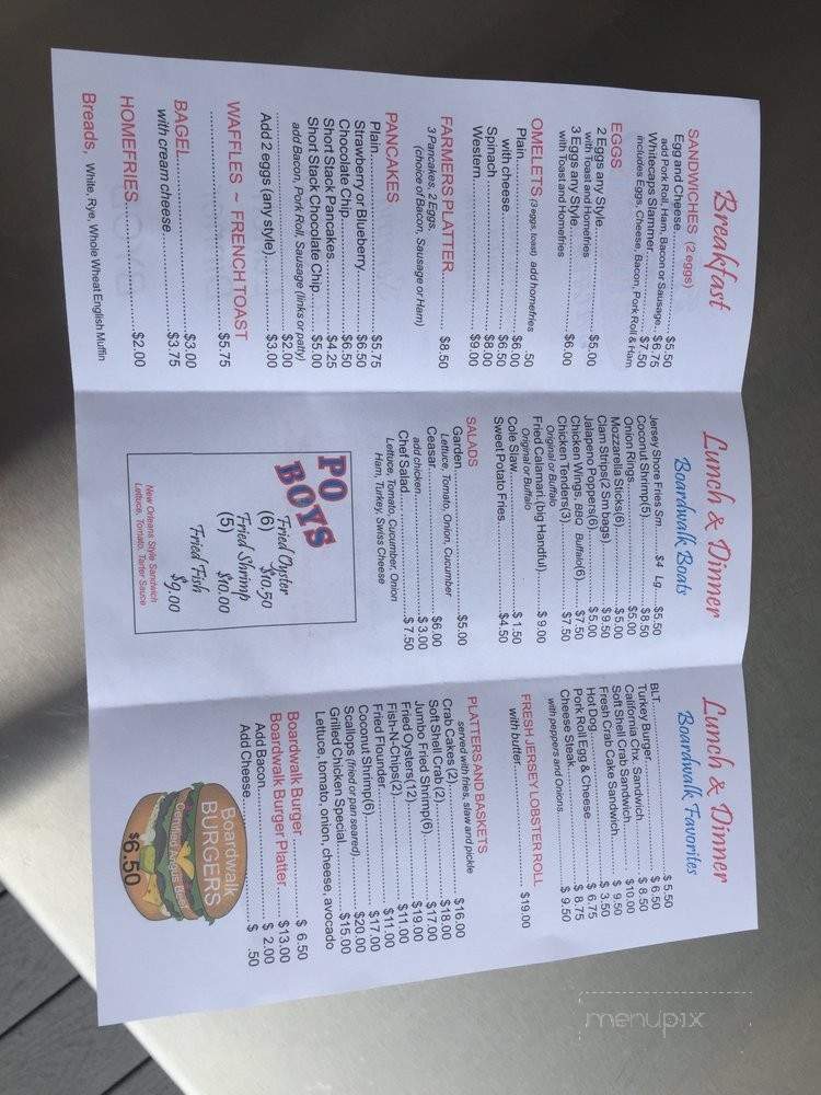 Whitecaps Coastal Cafe & Beach Club - Point Pleasant Beach, NJ menu_pic