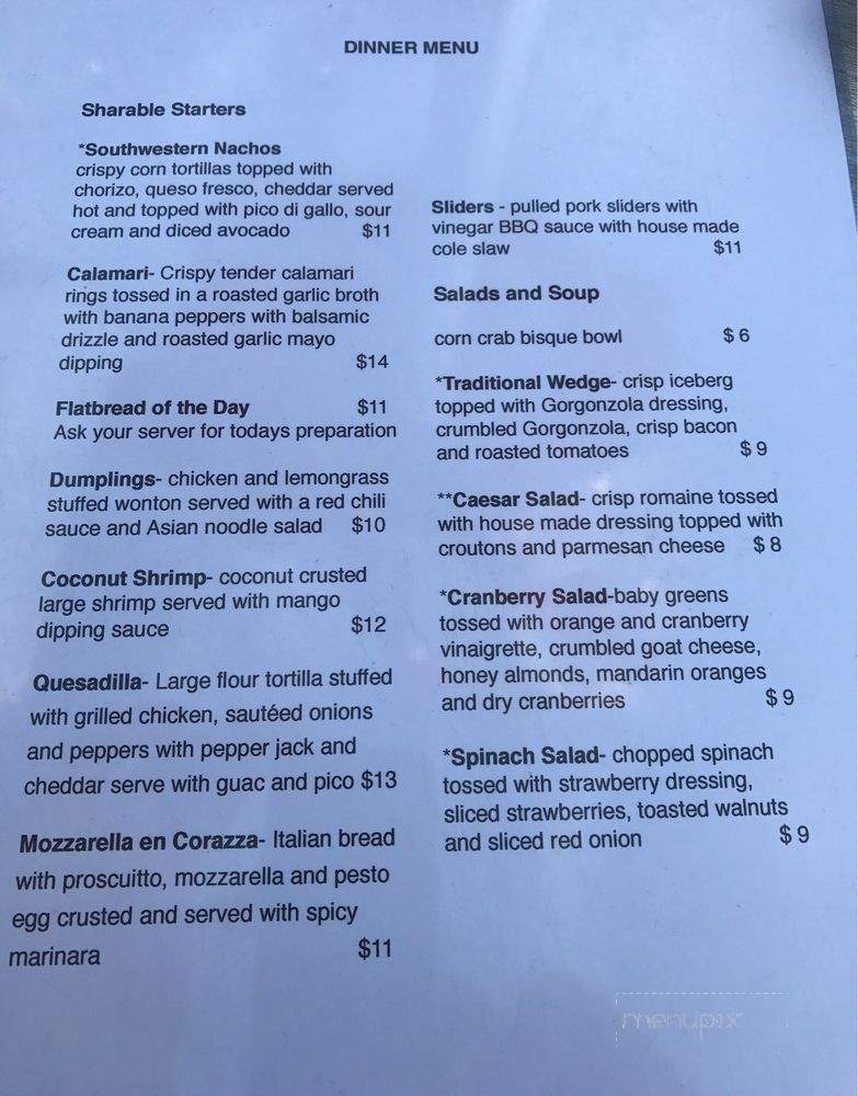 Cranberry Cafe - Seaside Heights, NJ menu_pic