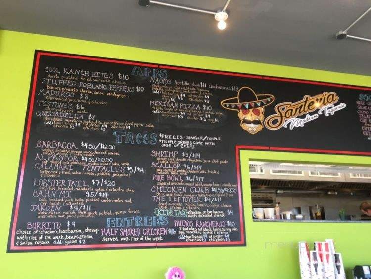 Santeria - Seaside Heights, NJ menu_pic