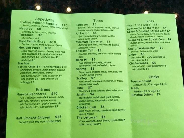 Santeria - Seaside Heights, NJ menu_pic