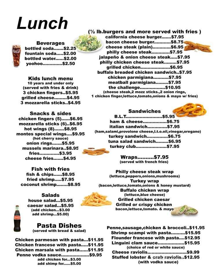 Montes Cafe - Seaside Park, NJ menu_pic