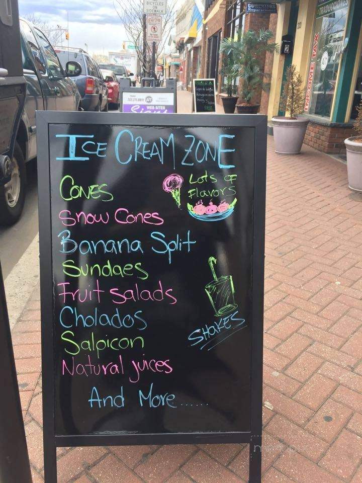 Ice Cream Zone - Bound Brook, NJ menu_pic
