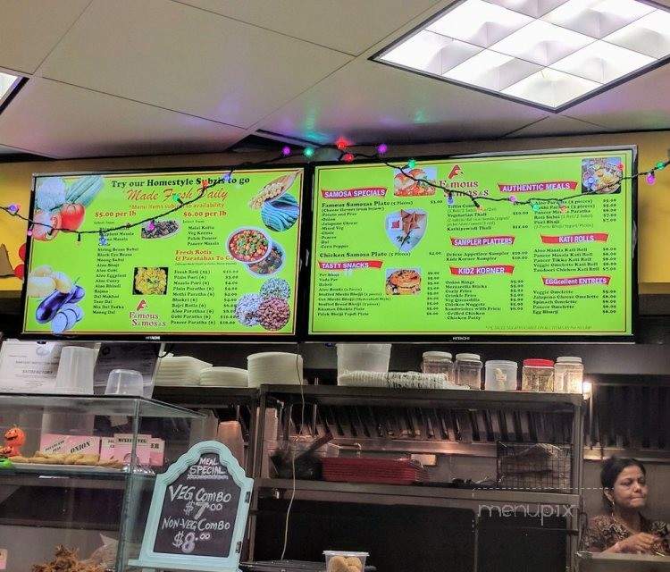 Famous Samosas - Edison, NJ menu_pic