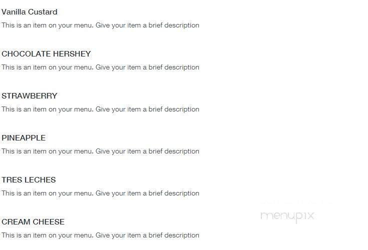 KN Mi Delicia Bakery - Bronx, NY menu_pic