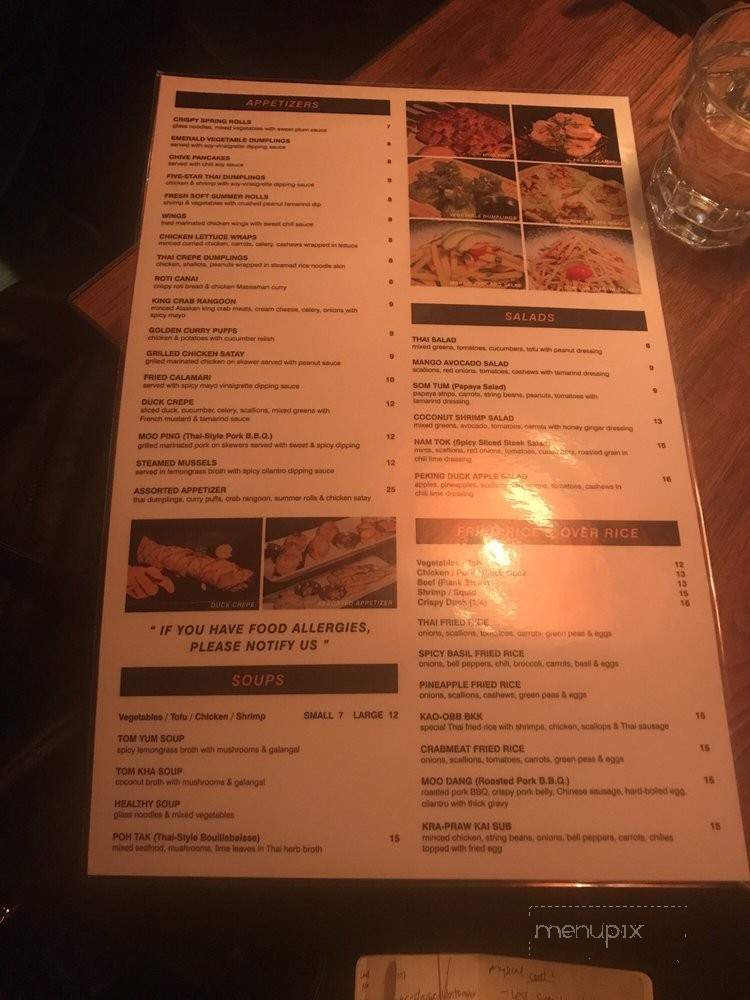 Thai72 - New York, NY menu_pic