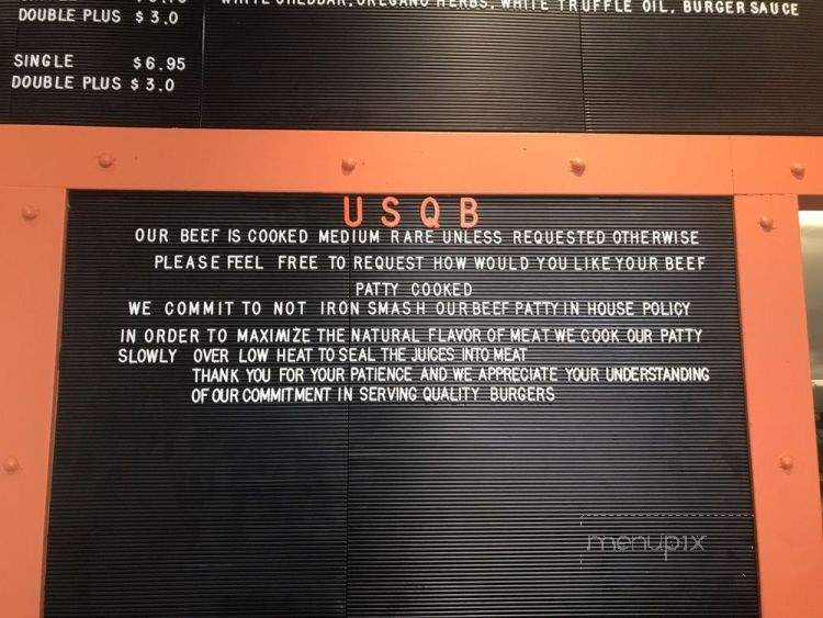 Union Square Burger - New York, NY menu_pic