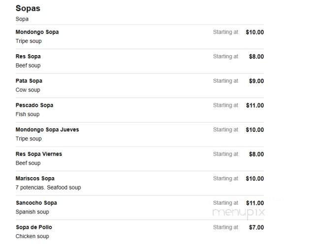 Sazon Ramirez - Staten Island, NY menu_pic