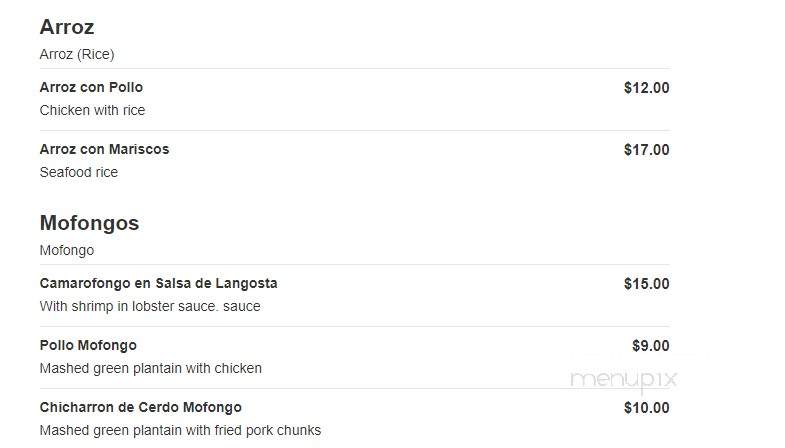 Sazon Ramirez - Staten Island, NY menu_pic