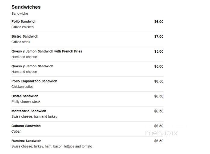 Sazon Ramirez - Staten Island, NY menu_pic