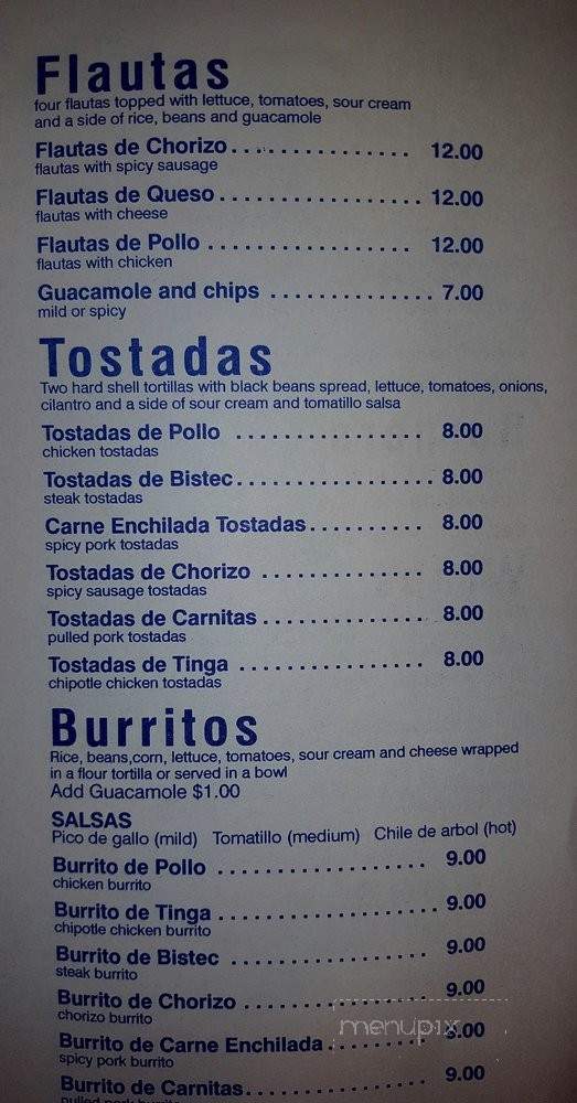 Margheritas Mexican Cuisine - Bronx, NY menu_pic