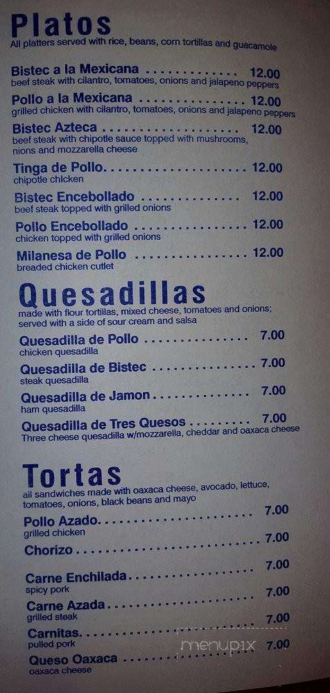 Margheritas Mexican Cuisine - Bronx, NY menu_pic
