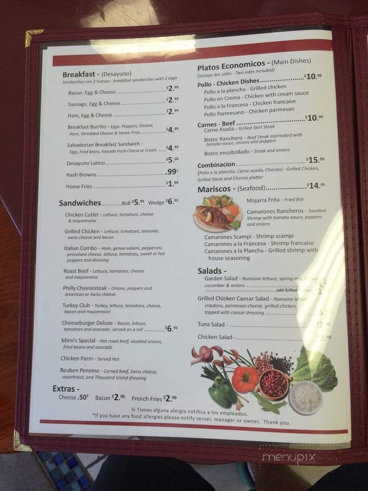 Mimis Kitchen - Mahopac, NY menu_pic