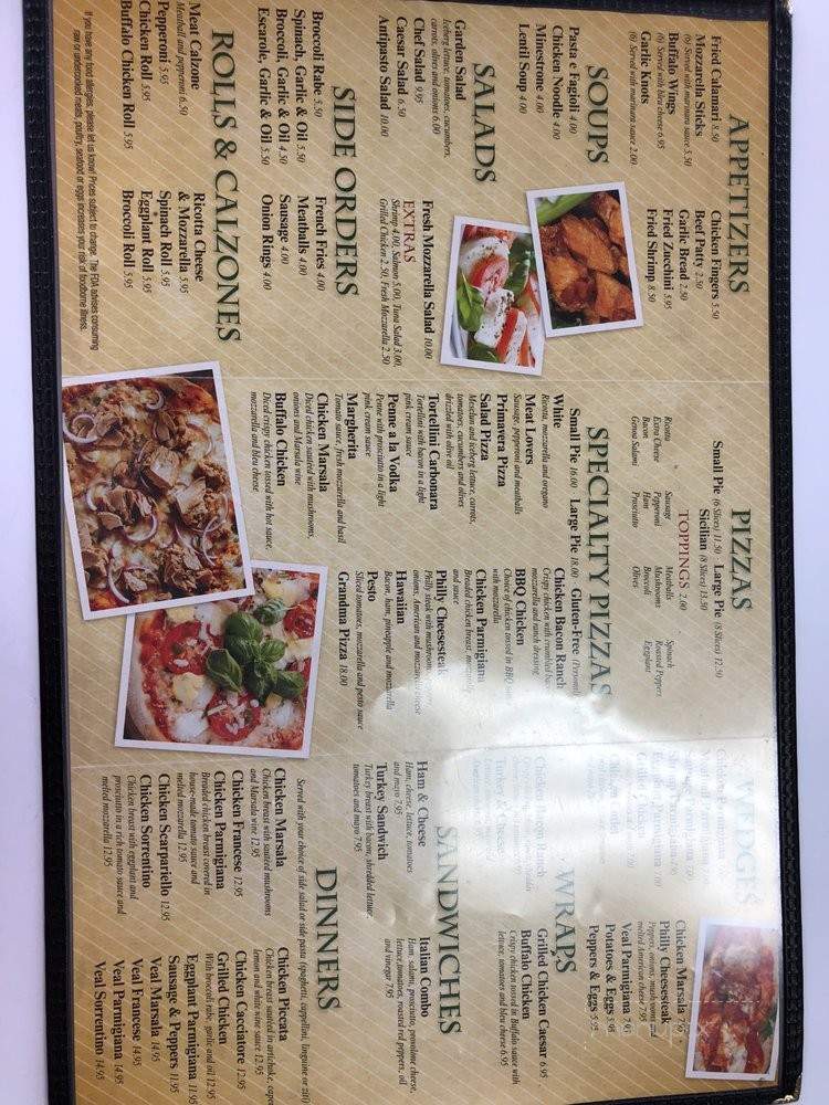 Bella's Pizza & Pasta - Cortlandt Manor, NY menu_pic