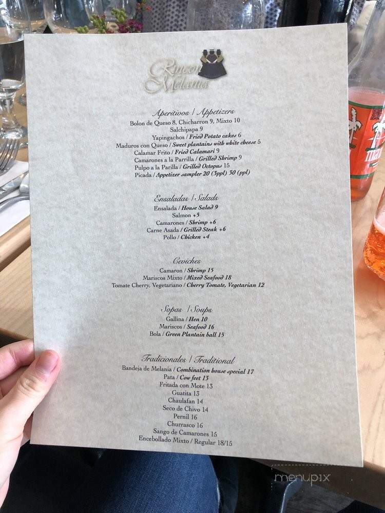 Rincon Melania - Long Island City, NY menu_pic