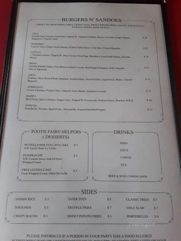 Zeus Kitchen - Astoria, NY menu_pic