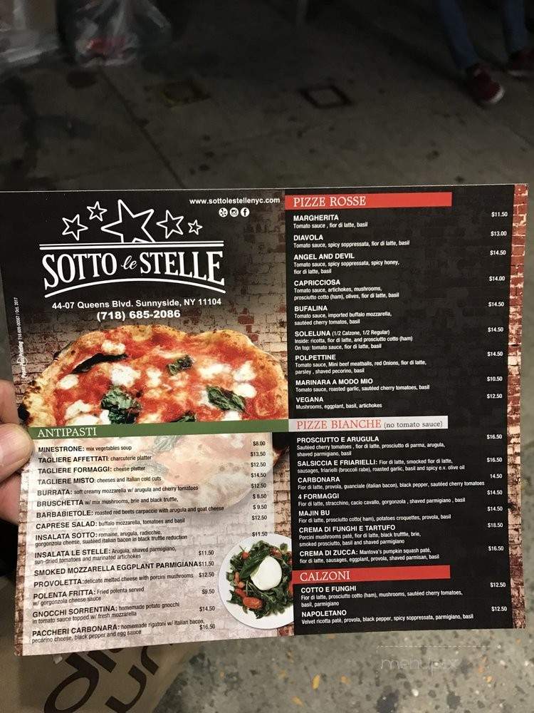 Sotto Le Stelle - Sunnyside, NY menu_pic