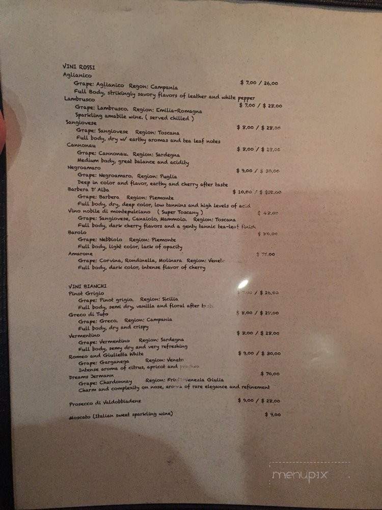 Sotto Le Stelle - Sunnyside, NY menu_pic