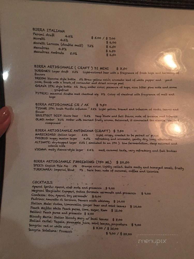Sotto Le Stelle - Sunnyside, NY menu_pic