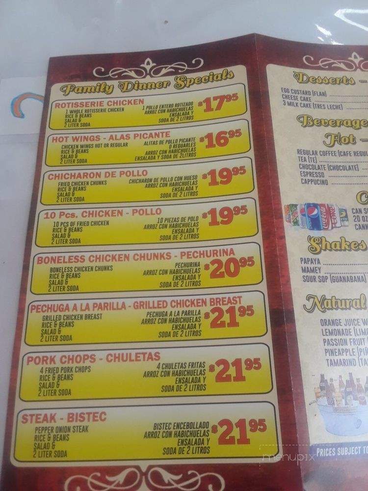 Toni Sazon - Brooklyn, NY menu_pic