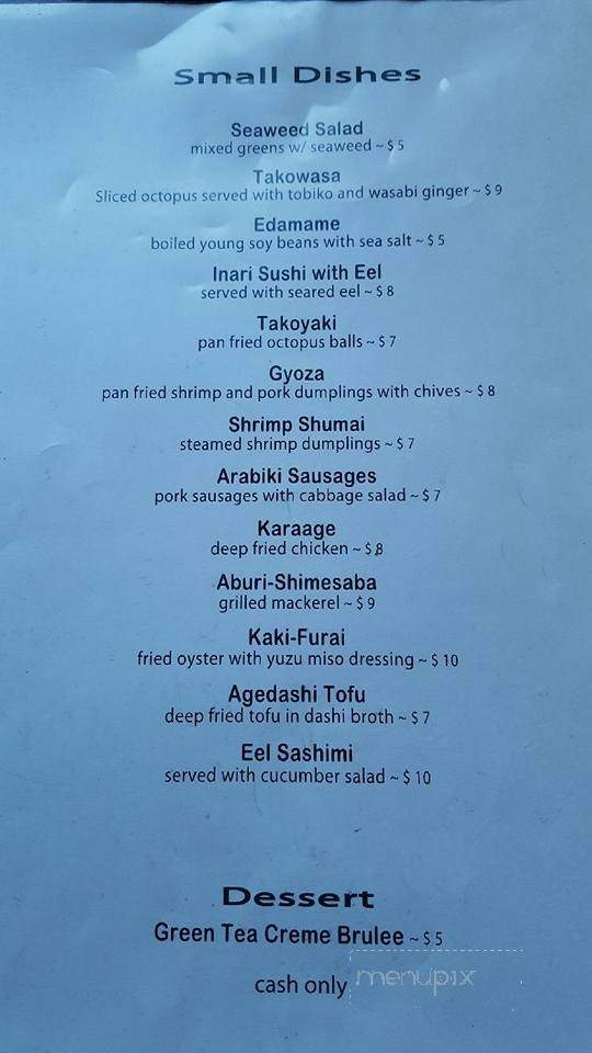 Nana Ramen - Brooklyn, NY menu_pic