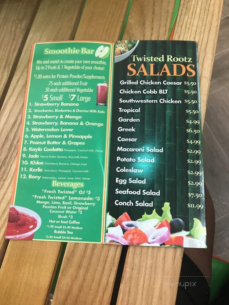 Twisted Rootz - Brooklyn, NY menu_pic