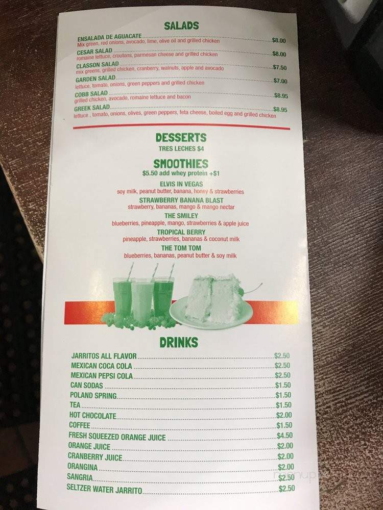 Mi Tierra Restaurant - Brooklyn, NY menu_pic