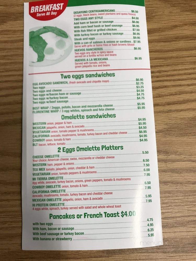 Mi Tierra Restaurant - Brooklyn, NY menu_pic