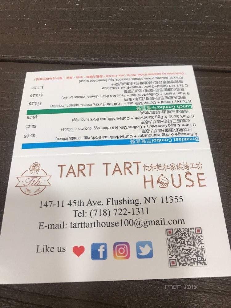 Tart Tart House - Flushing, NY menu_pic