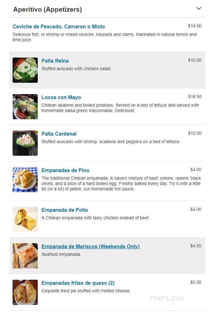 La roja de todos - Queens, NY menu_pic