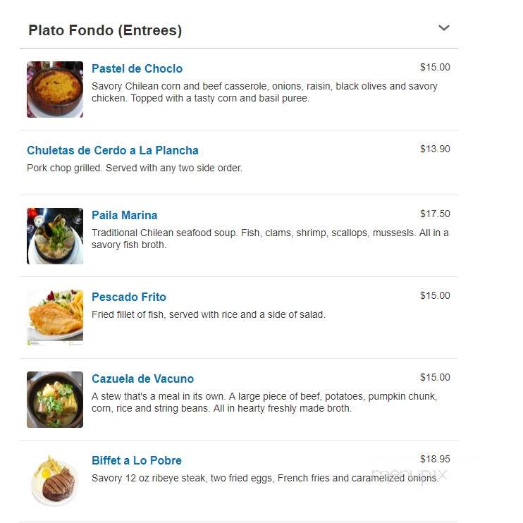 La roja de todos - Queens, NY menu_pic