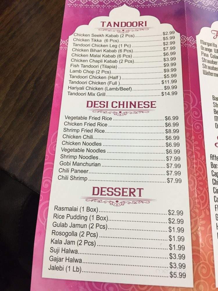 Prince Kabab & Chinese Restaurant - Jackson Heights, NY menu_pic