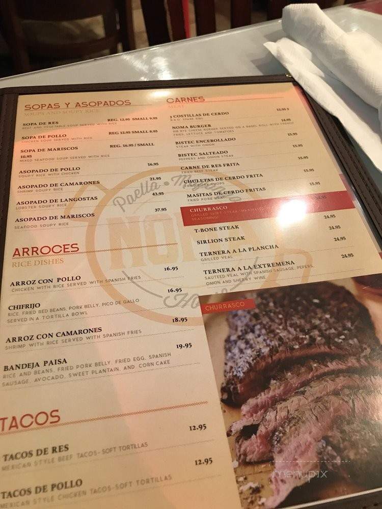 Noma - Woodside, NY menu_pic