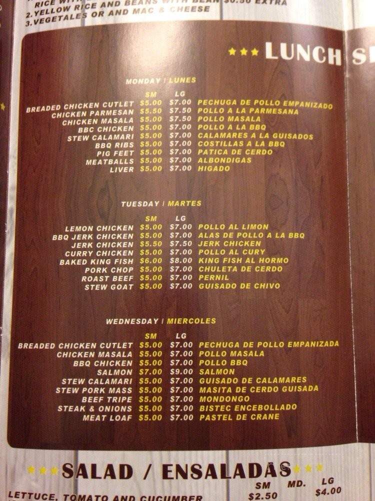 The Original Espinal Deli - Woodside, NY menu_pic