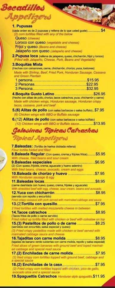 Gusto Latino - Hempstead, NY menu_pic
