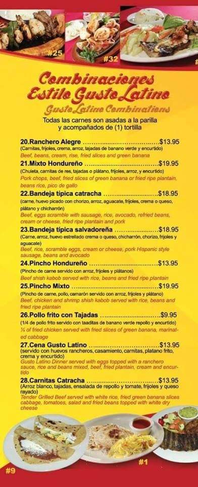 Gusto Latino - Hempstead, NY menu_pic