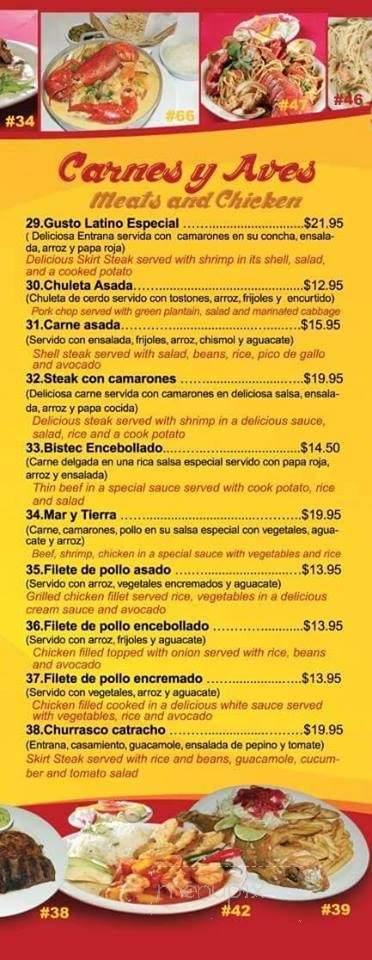 Gusto Latino - Hempstead, NY menu_pic