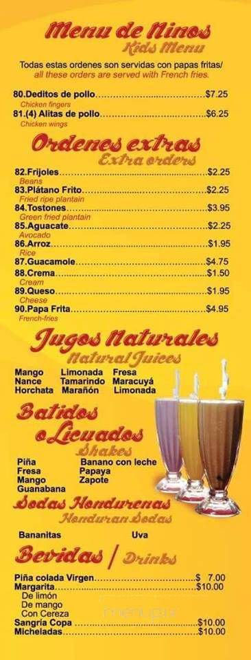 Gusto Latino - Hempstead, NY menu_pic