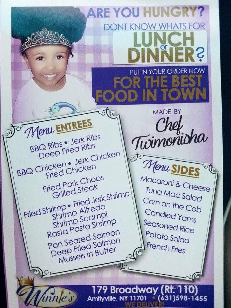 Winnie's - Amityville, NY menu_pic