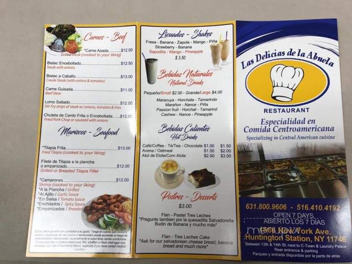 Delicias de La Abuela - Huntington Station, NY menu_pic